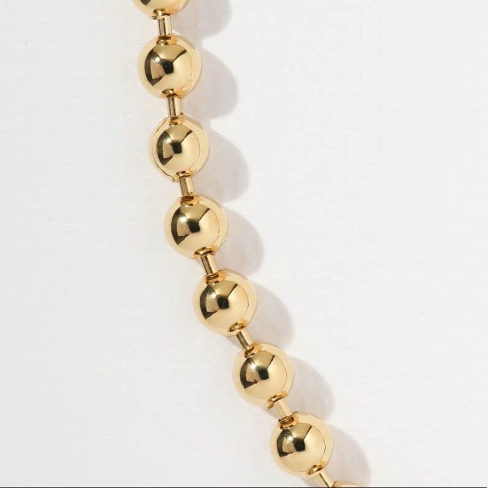 New Vanessa Mooney boss ball gold chain necklace - Picture 2 of 6
